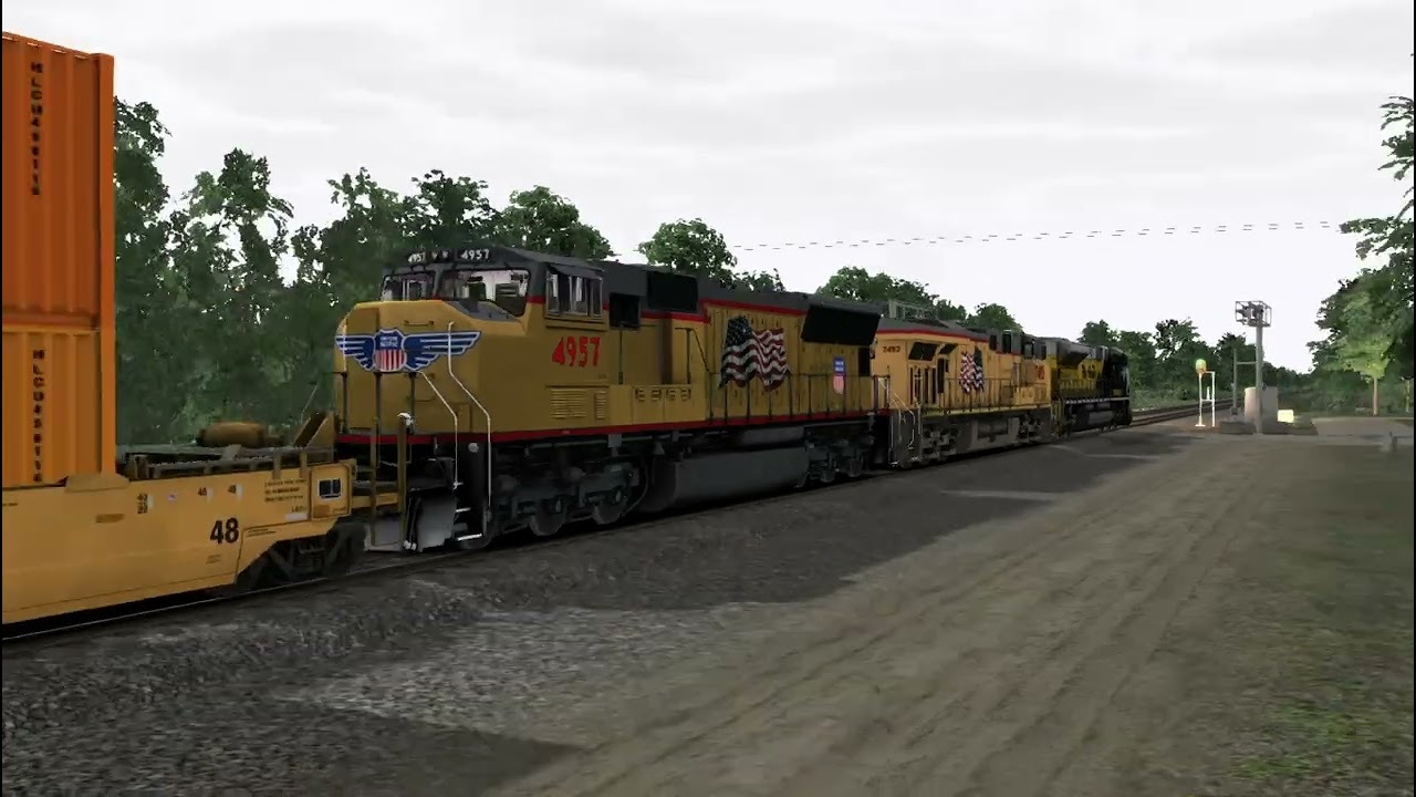 up 1989 leads fast double stack train