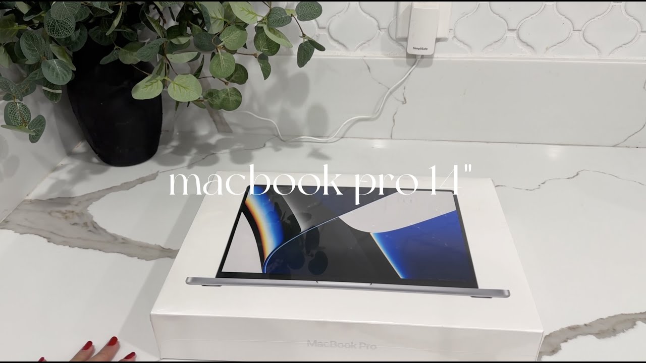 unboxing macbook pro 14" silver  💻 | aesthetic asmr