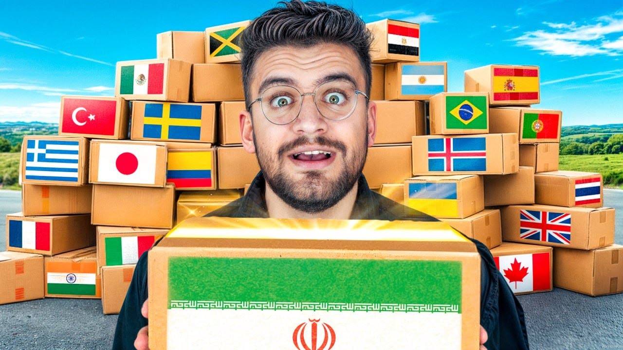 از همه کشور ها یه جعبه شانسی خریدیم و بازش کردیم !