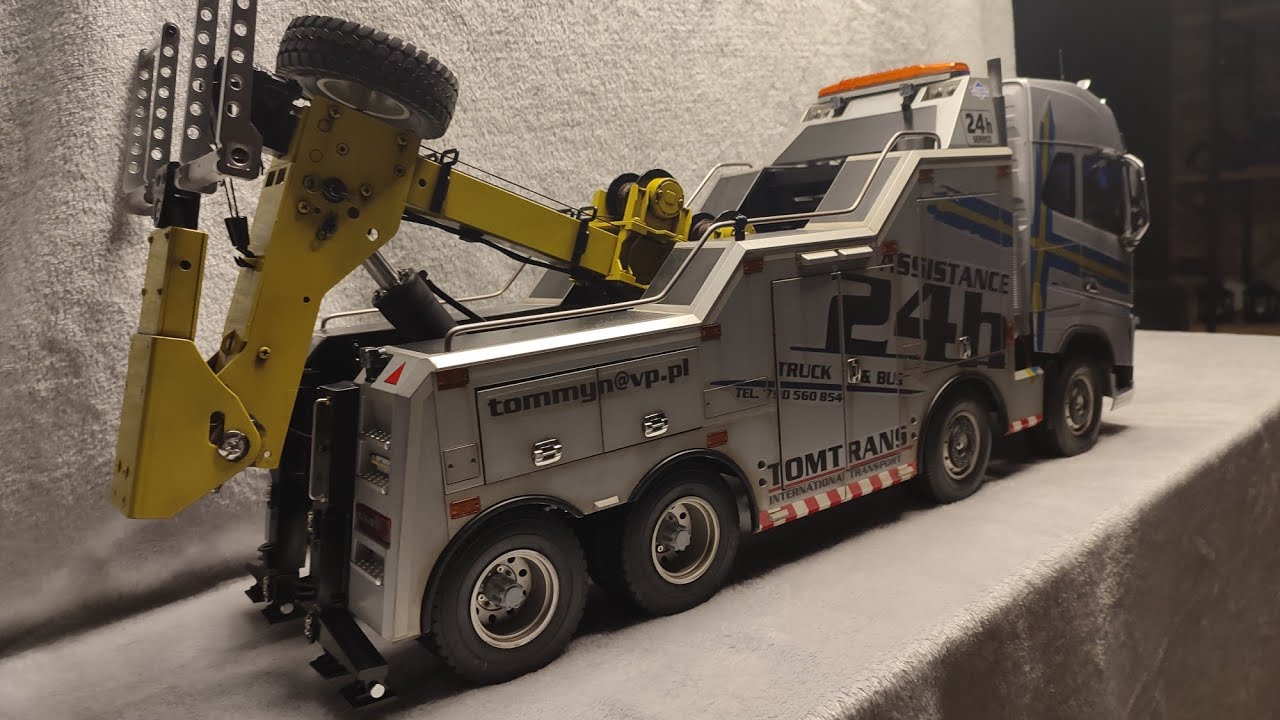Tamiya 1/14 Volvo Tow Truck test