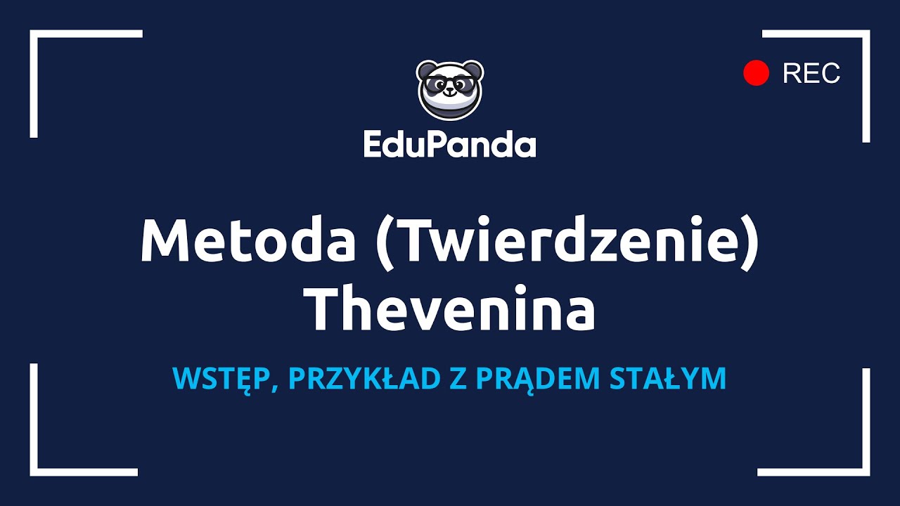 Metoda (Twierdzenie) Thevenina - wstęp, przykład z prądem stałym