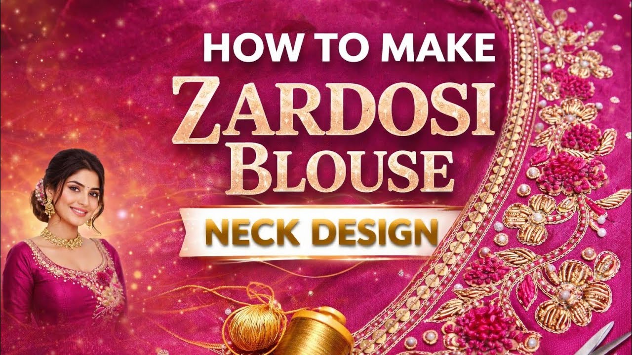 Zardosi  Neck Design ||Aari Tutorial in kannada || Aari Tutorial For Begginners||