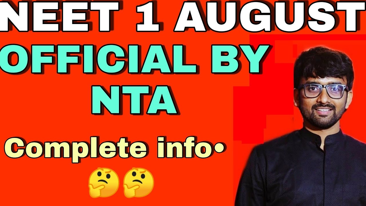 NEET 2021 to be held on August 1, confirms NTA in an RTI reply||
