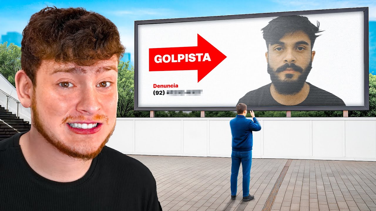 Coloquei um Golpista num Outdoor até ele se Ver!