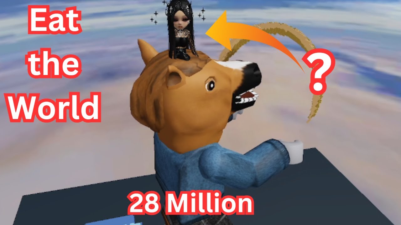 Reaching 28 Million in Eat the World and a dancing girl #roblox #eattheworld