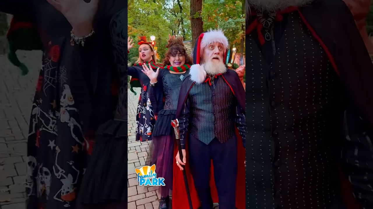 Hogyan lesz a Mikul&aacute;sb&oacute;l Drakul&aacute;s Halloweenkor? #mikulasshow #halloween #familypark #mikulas #xmas