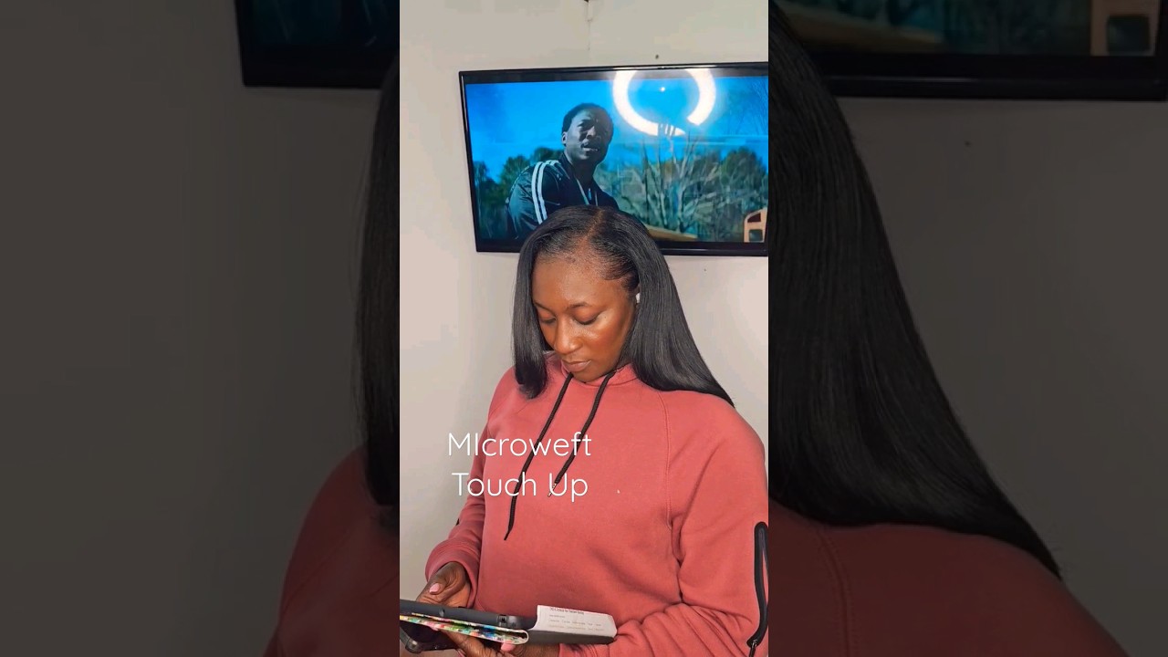 Microweft Extentions Touch Up 🔥 #charlottenc  #BookNow #reels #shorts #fyp #704 #queencity #viral