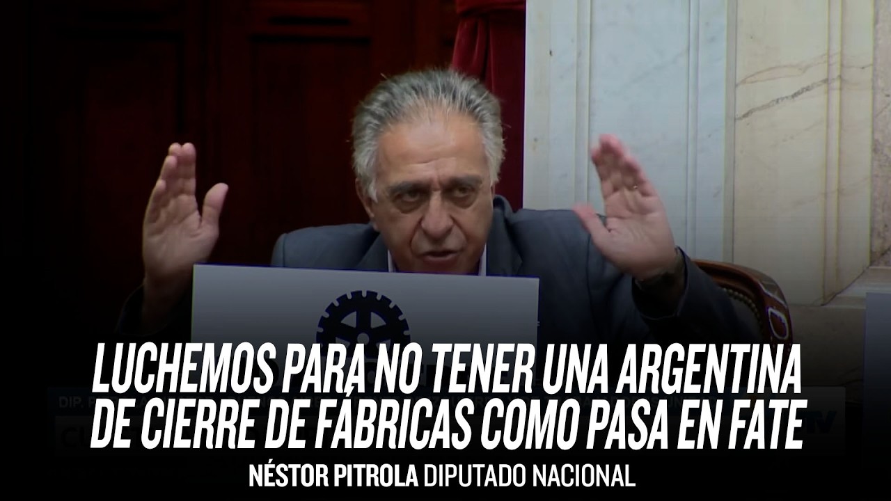 “Luchemos para no tener una Argentina de cierre de fábricas como pasa en FATE” // Néstor Pitrola