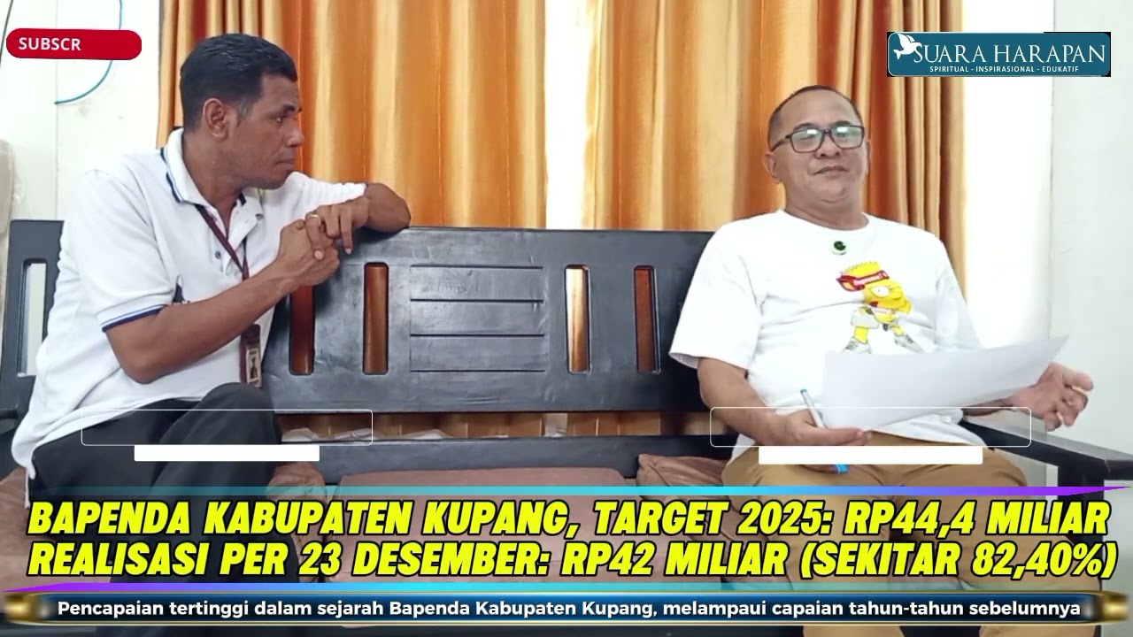 Bapenda Kabupaten Kupang Realisasi Rp42 Miliar | Tertinggi Dalam Sejarah | Diperlukan Kerja sama