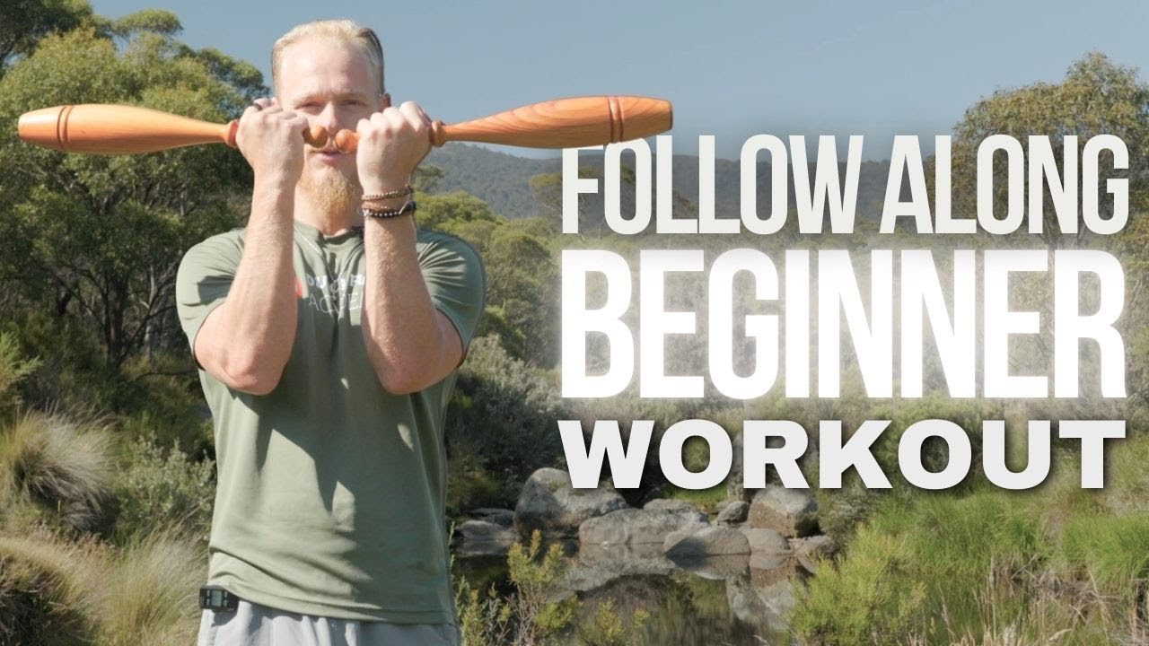 Indian Clubs BEGINNER Workout | Whirlwind Defender Light Clubs