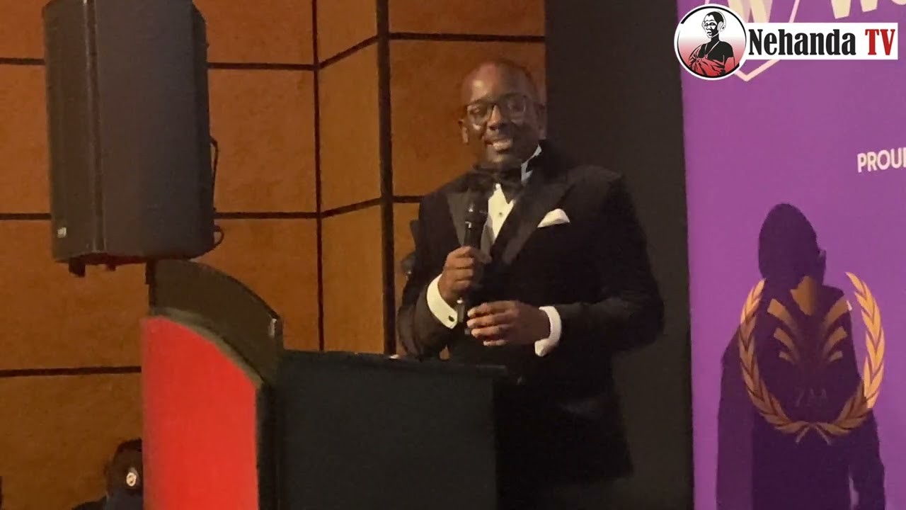 Zimbabwe Achievers Awards CEO Conrad Mwanza gives vote of thanks