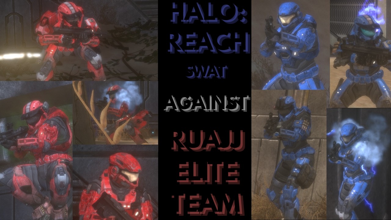 Halo: Reach SWAT | Full Team Against Elite Team (Ruajj, kiwi host, Dolletic and xKaitie)