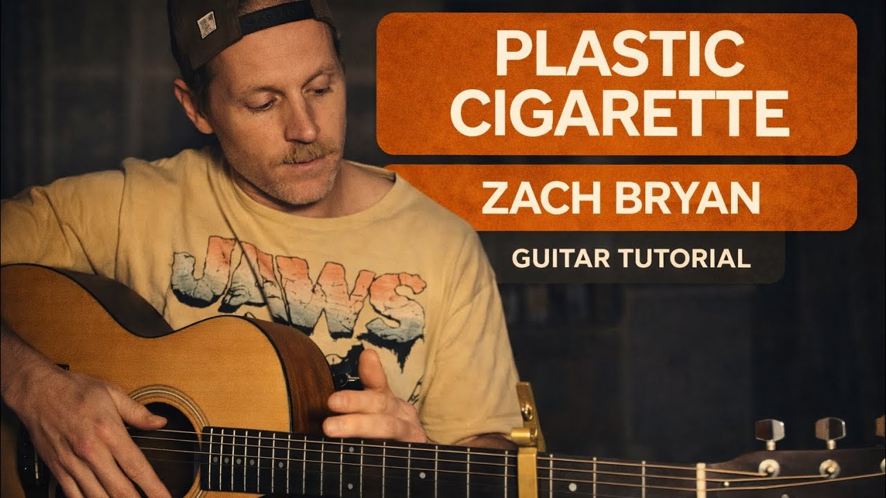 Plastic Cigarette – Zach Bryan | EASY Acoustic Guitar Tutorial