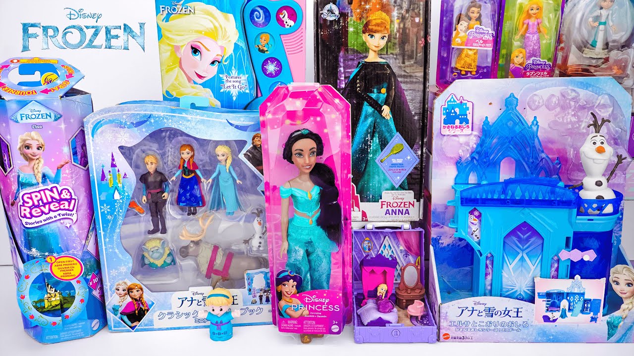 Unboxing Disney Frozen Toy Series | Elsa Ice Palace Stackable | Elsa Spin and Reveal | Anna Doll Toy