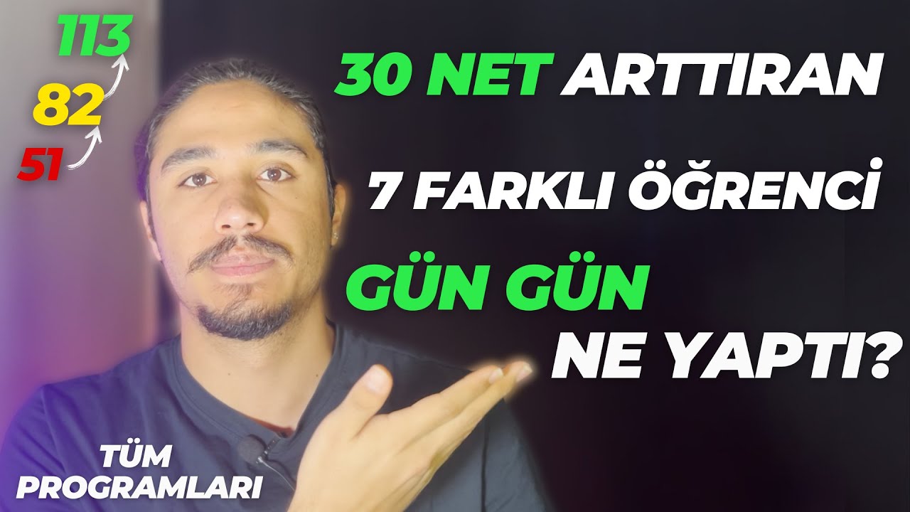 Netlerini Uçuran 7 Farklı Öğrencinin Çalışma Sistemi #yks #yks2024 #yksgünlüğüm