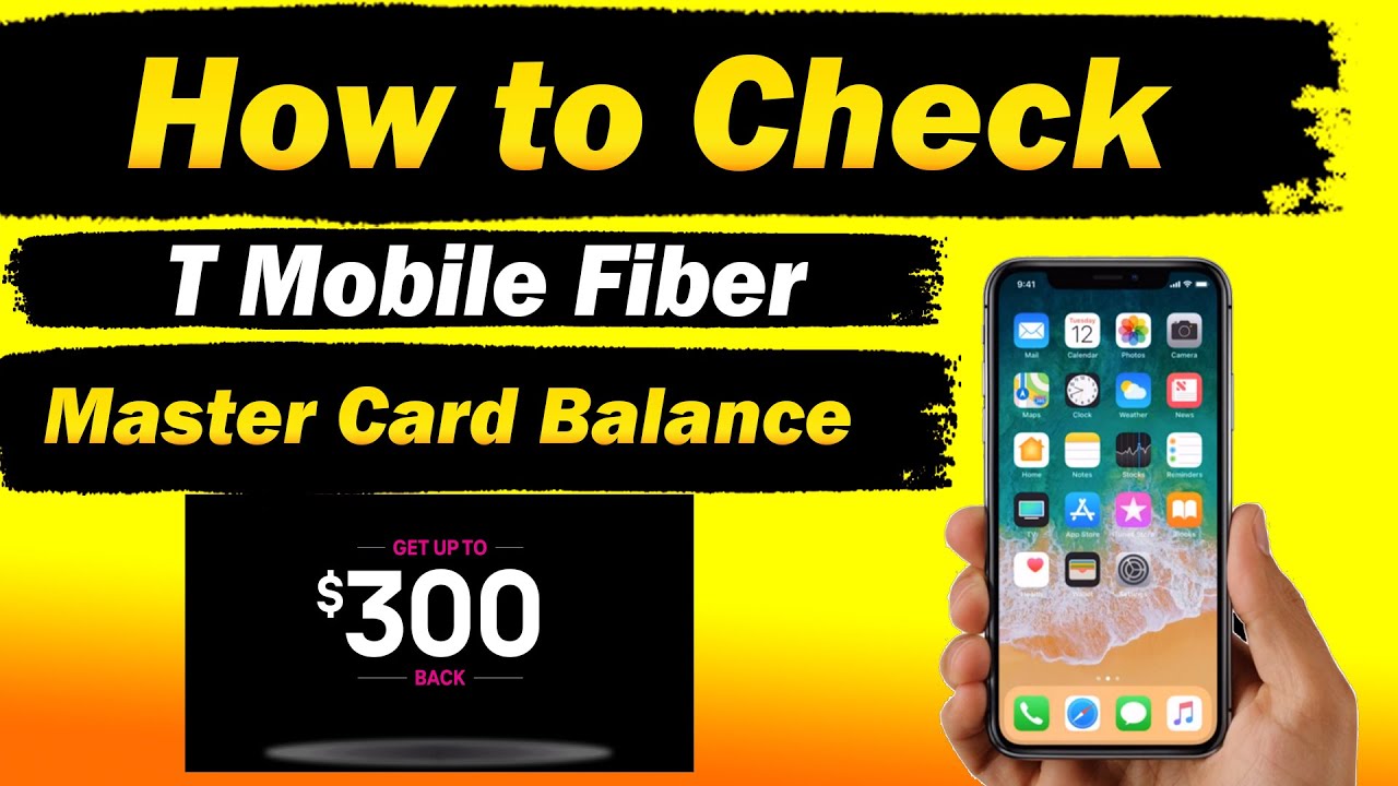 How to Check T Mobile Fiber Prepaid MasterCard Balance - Updated Method