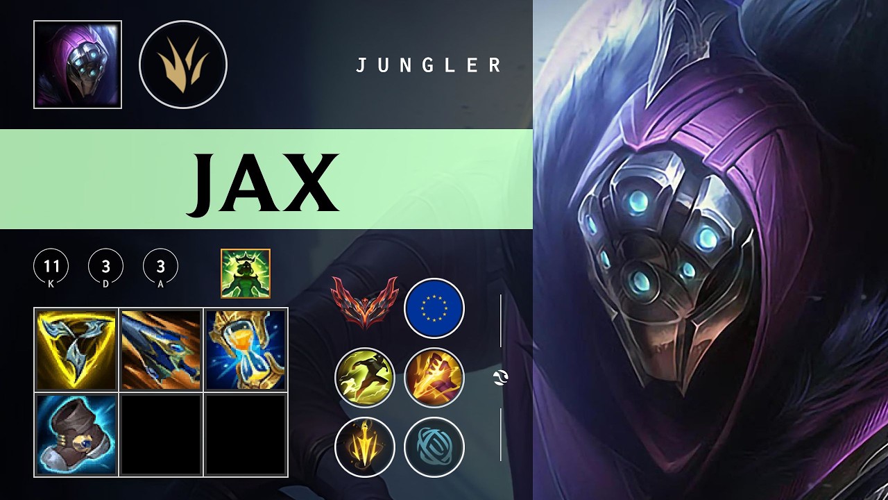 Jax Jungle vs Rengar - EUW Grandmaster Patch 26.04