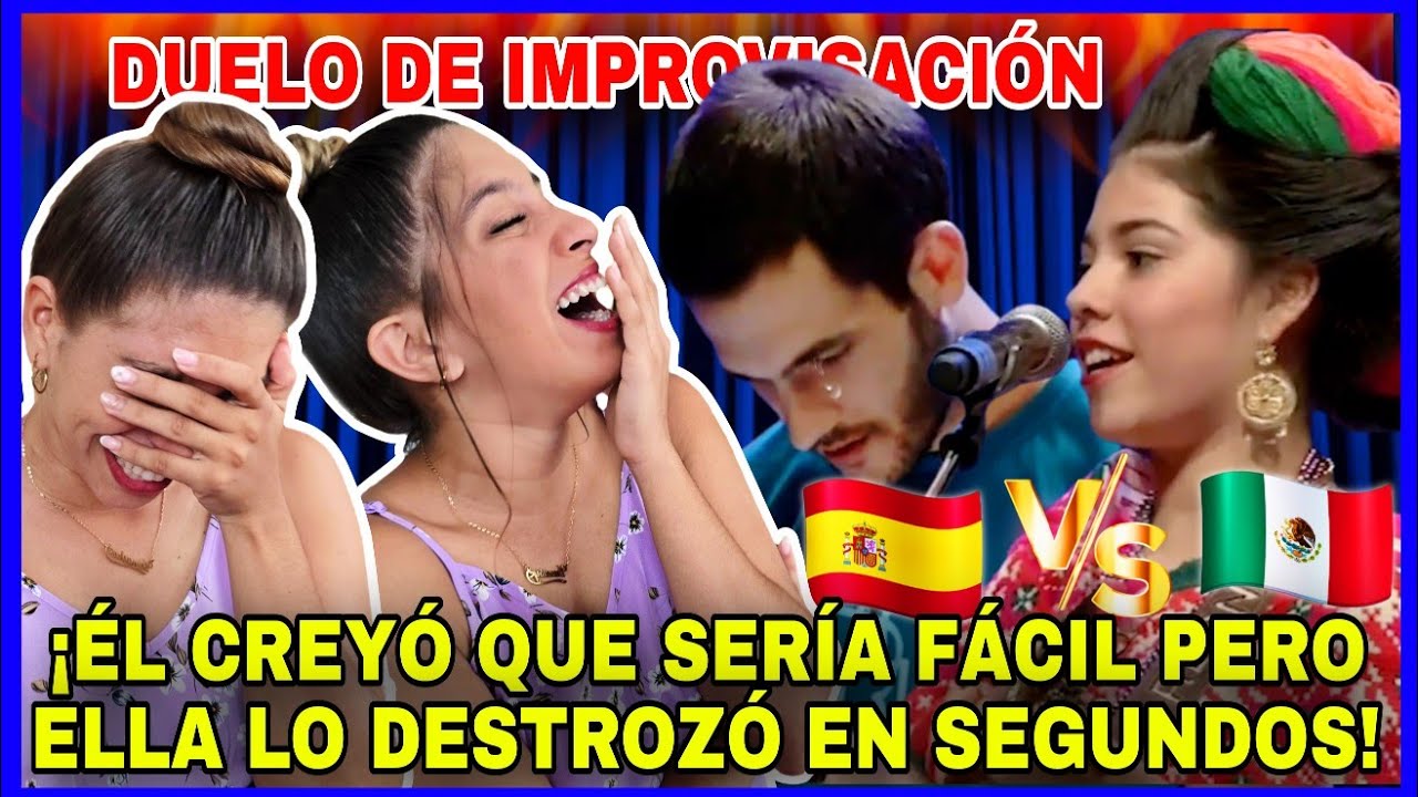 CANTANTE ESPAÑOL🇪🇸 SE ARREPIENTE de RETAR a JOVEN MEXICANA🇲🇽 en DUELO de IMPROVISACIÓN ¡QUE PALIZA😂!