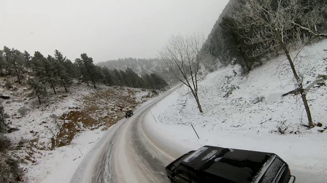 First canyon flight while driving