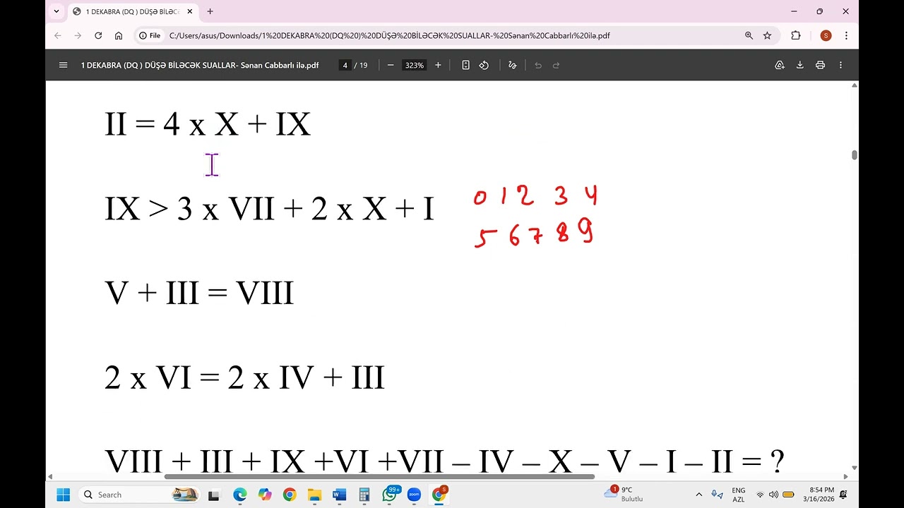 Hesab əməlləri online ders Part 1
