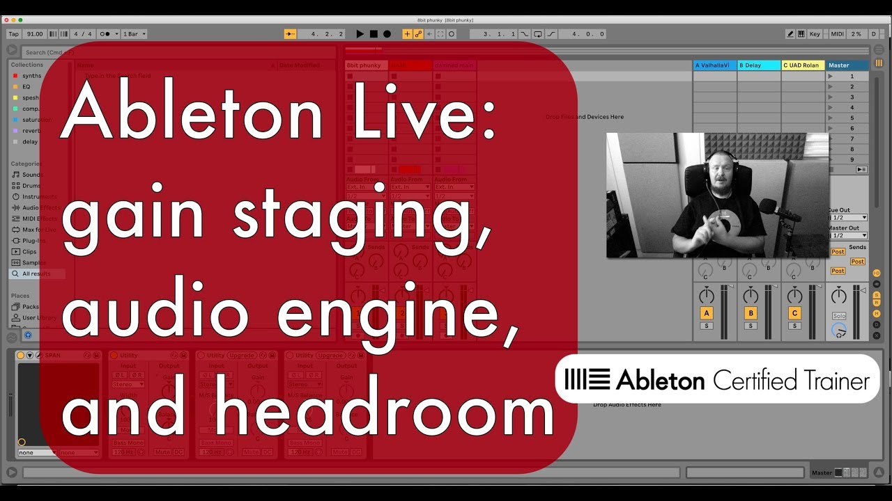 Ableton Live: gain staging, audio engine and headroom