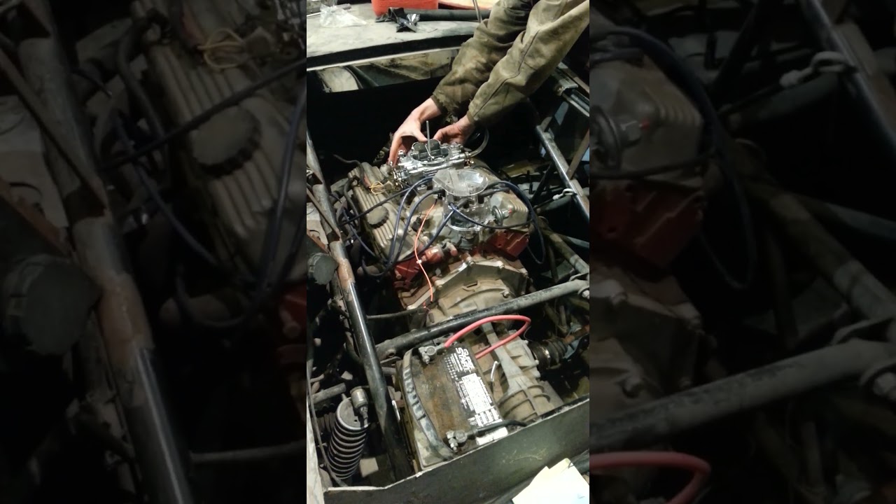 Chevy 350 on a Porsche 944 transaxle in a Lamborghini Countach kit car