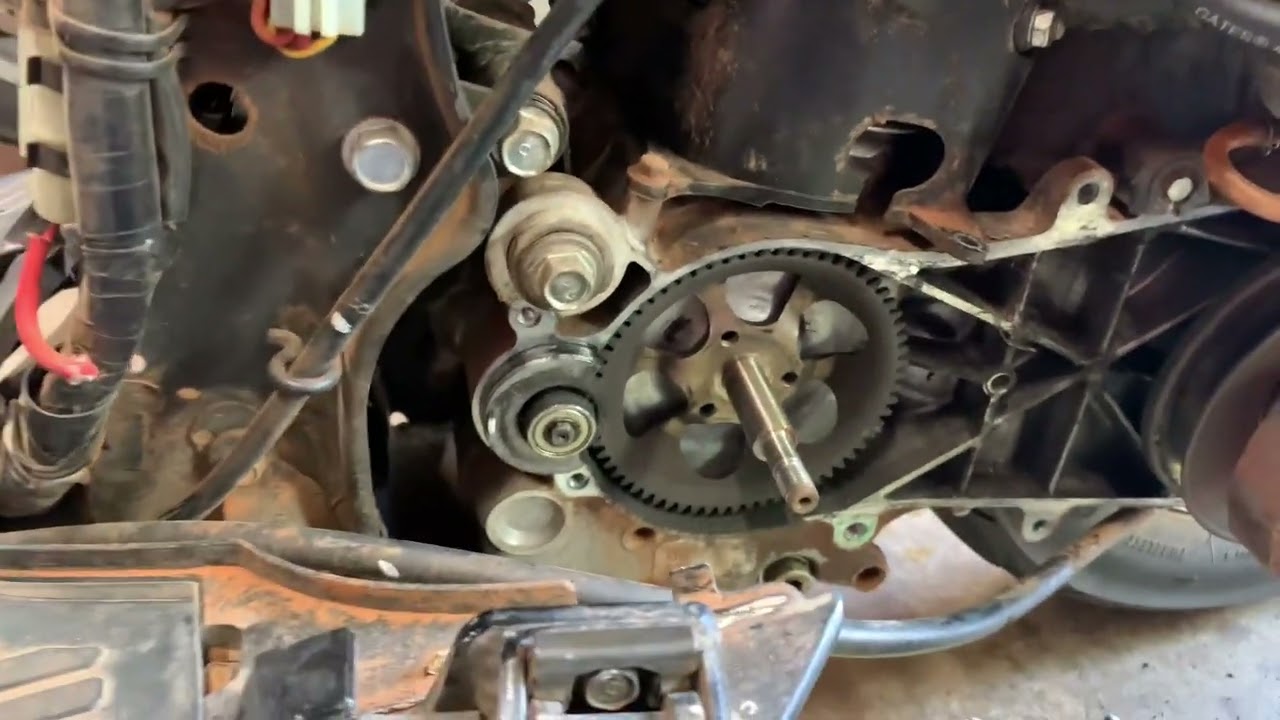 Honda elite 80 flat rollers and cracked belt