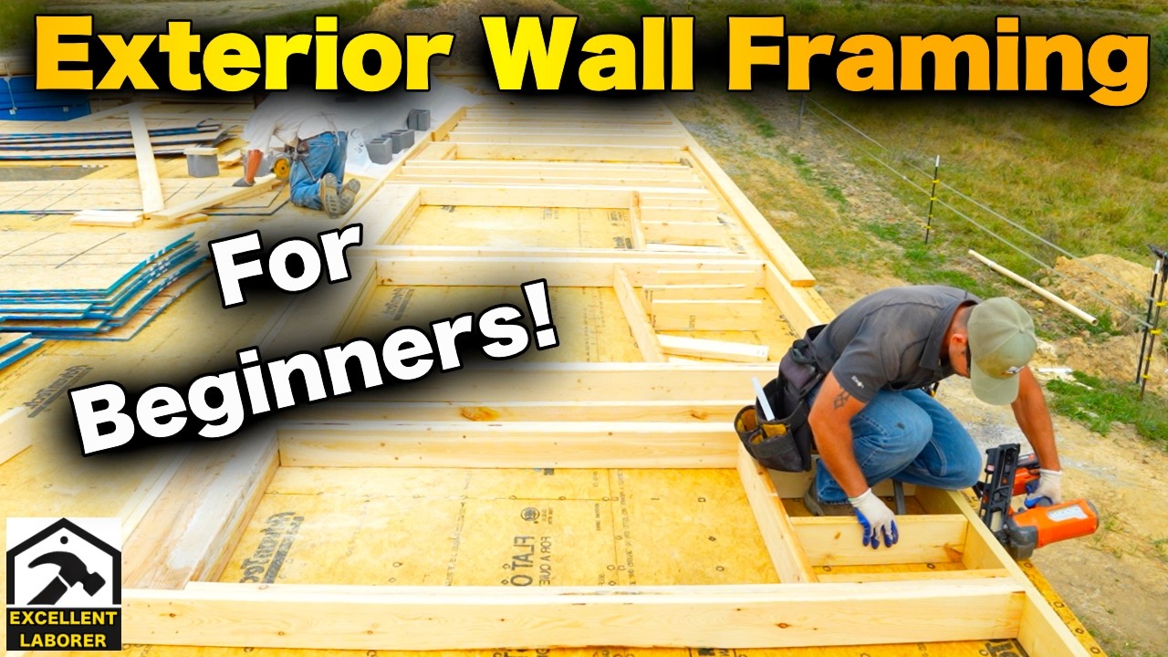 How to Build a House | Part 3 – Exterior Wall Framing for Beginners!