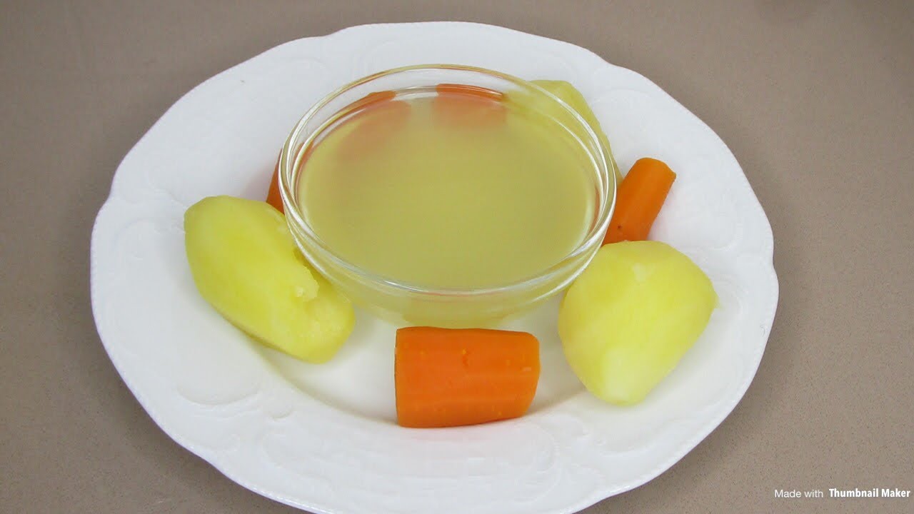 Stage 1 Vegetable Soup For Baby +4/+6 Months Old Recipe