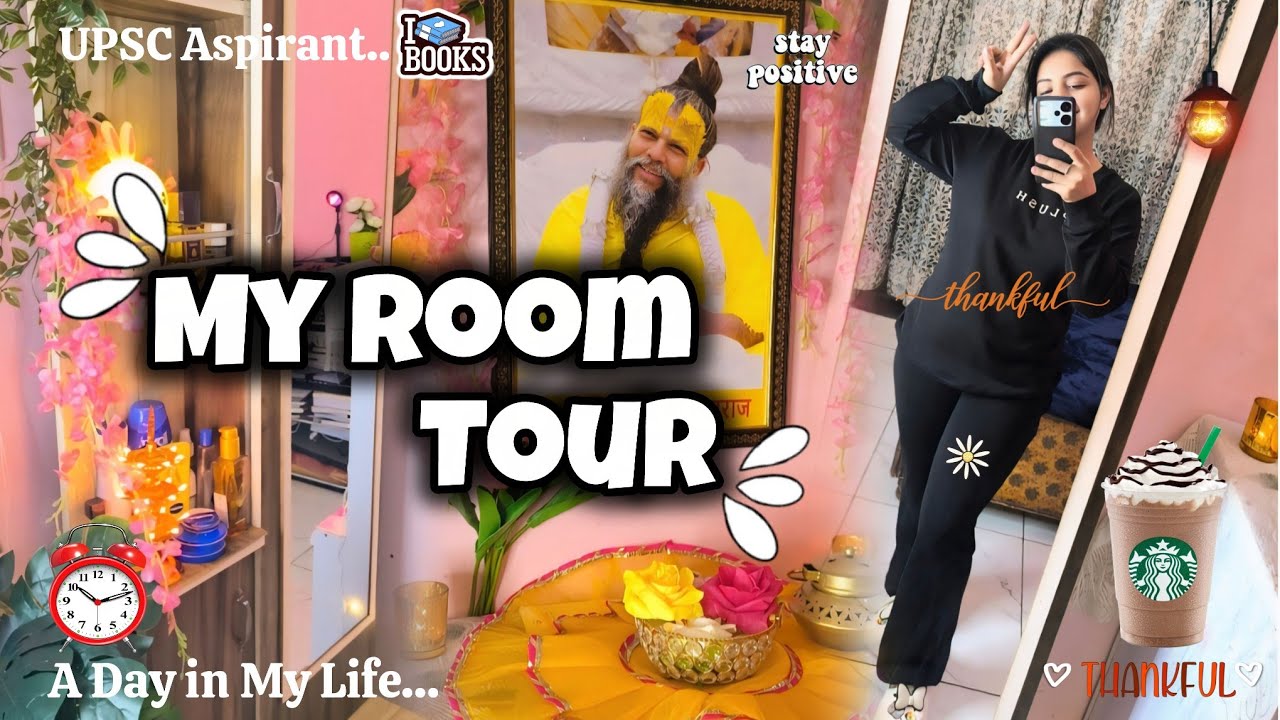 UPSC Aspirant Room Tour 🌷| My 3 Years Journey 🥹 | A Day in My Life as An UPSC Aspirant 📚 |