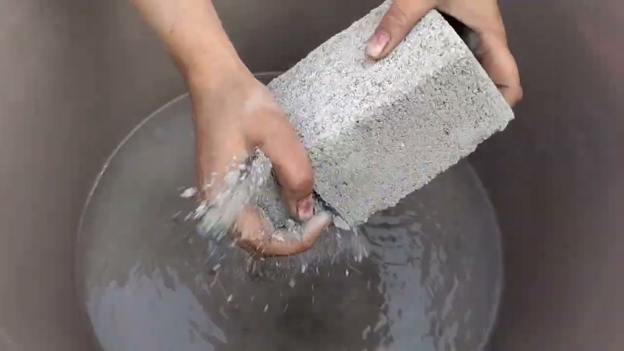 Gritty sand cement crumbling 