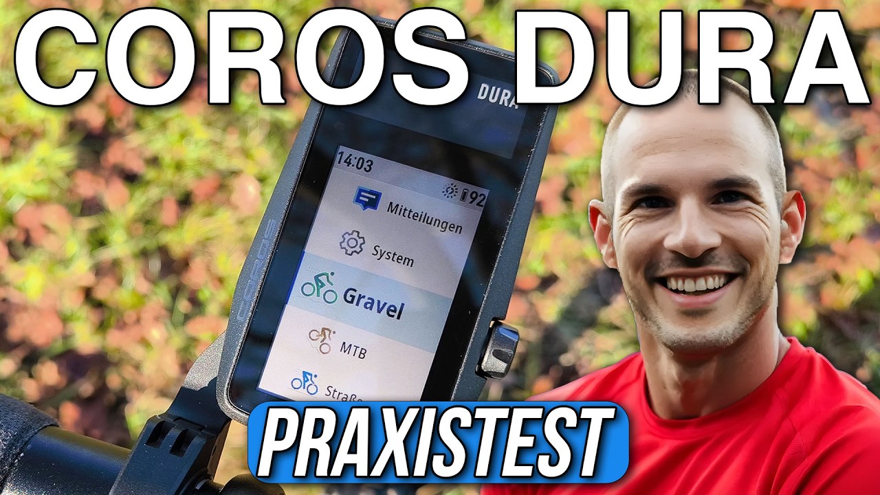COROS DURA Test & Erfahrungen 👉🚲 GPS-Fahrradcomputer mit bis 120 h Akkulaufzeit! komoot Navigation