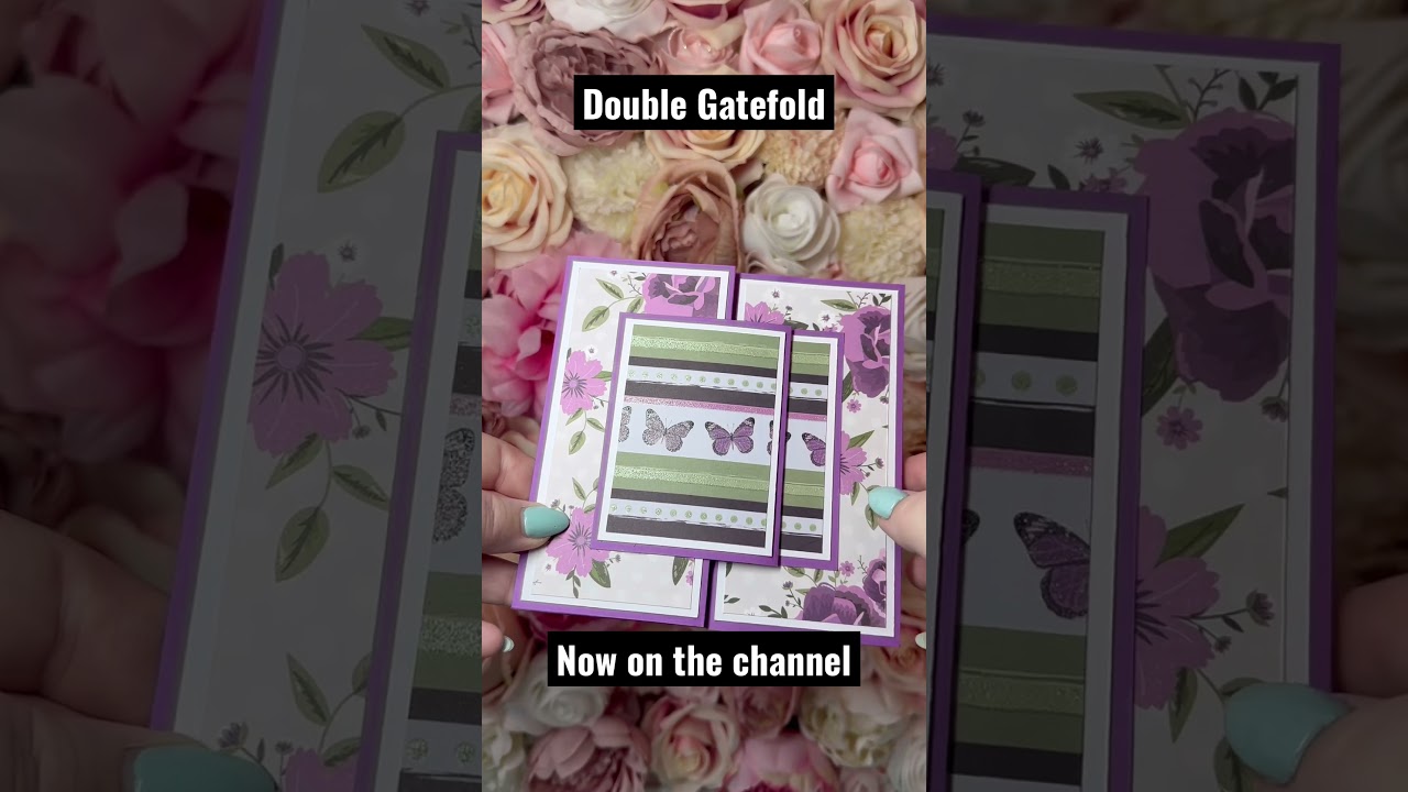 6 x 6 Double Gatefold Card #card #gatefold #cardmaking #cardmakingideas #papercraft #papercrafting