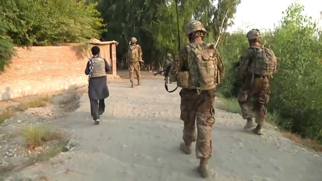 Soldiers Conduct Presence Patrol In Nangarhar