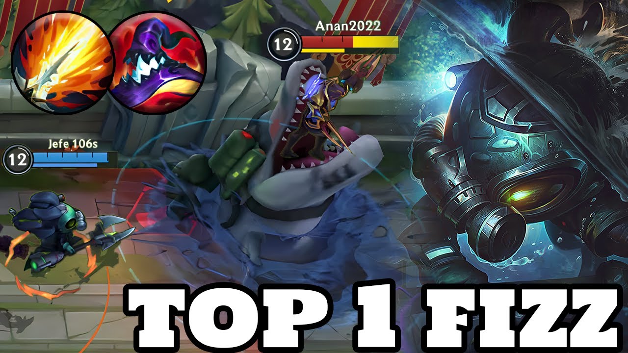 Wild Rift Fizz - Top 1 Fizz Gameplay Rank Grandmaster Master Season 8
