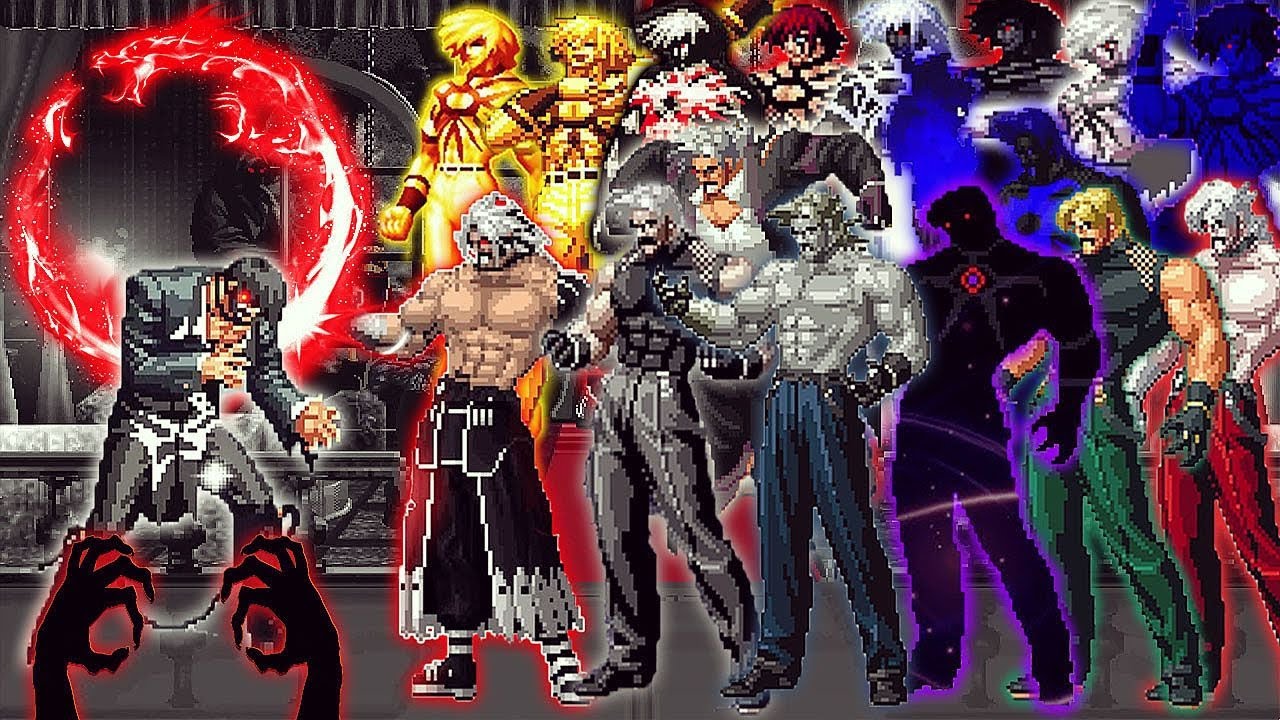 [KOF Mugen] Boss Orochi Iori AR Vs 16 Ultimate Orochi, Rugal Team