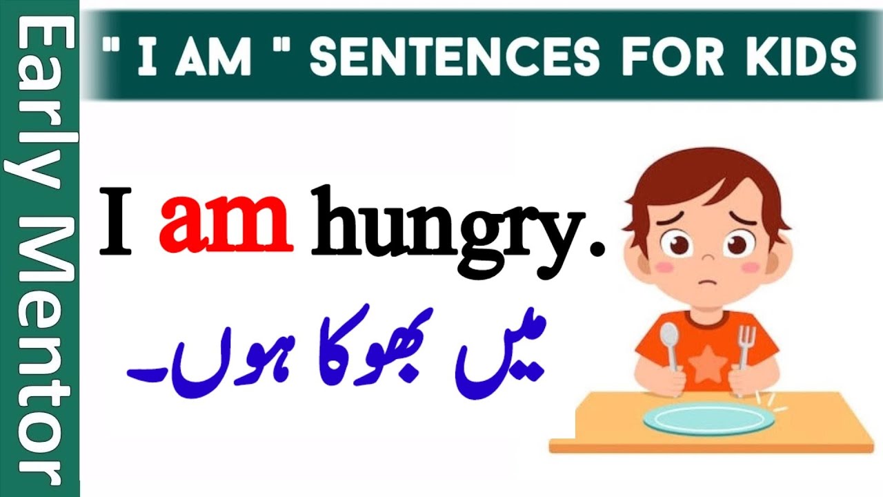 I "Am" Sentences For Kids | How to make I Am Sentences 