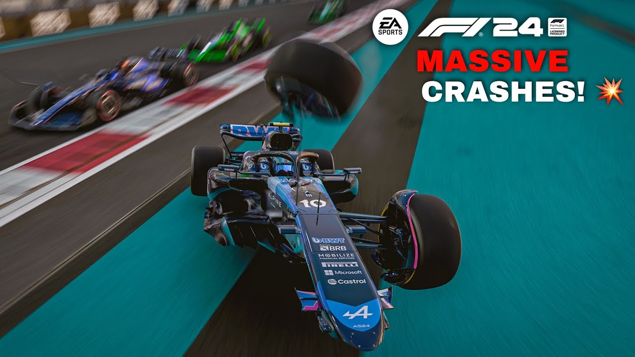 F1 24 𝗠𝗔𝗦𝗦𝗜𝗩𝗘 CRASH COMPILATION 💥 #2