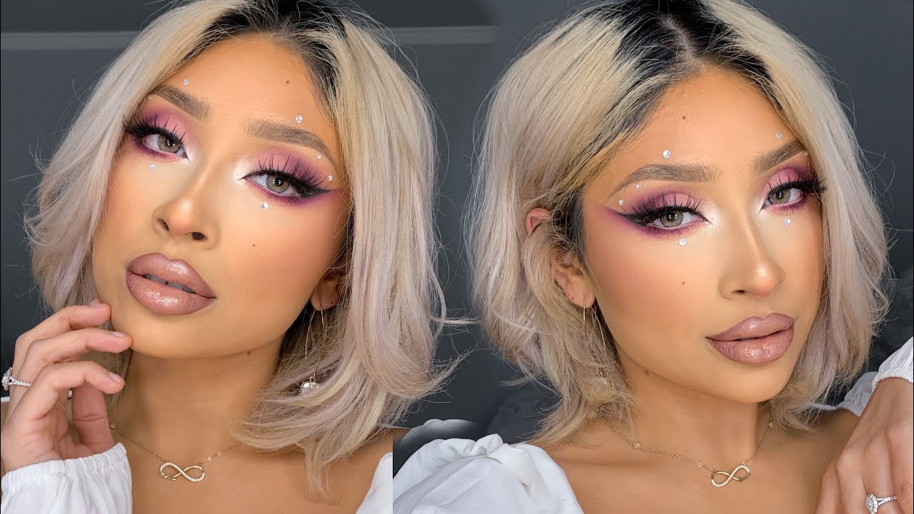 FULL FACE USING ONLY PINK MAKEUP PRODUCTS!