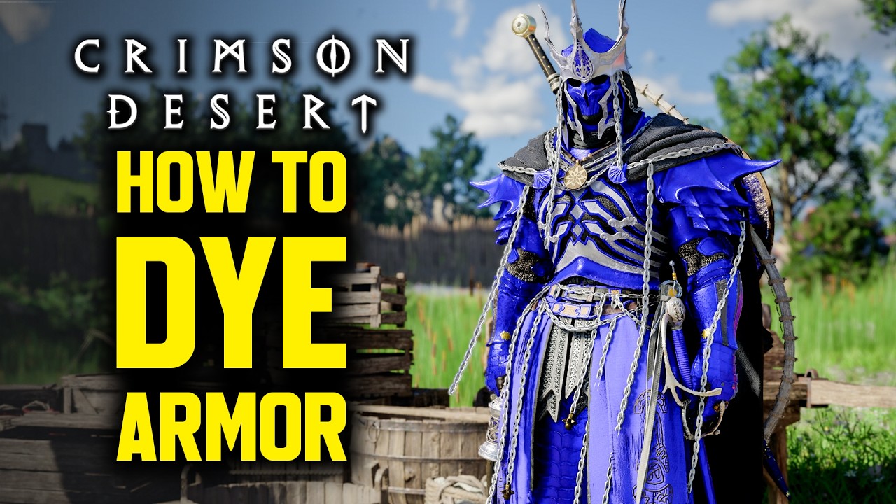 Crimson Desert - How to Dye Armor & Get Deep Sky Blue Dye (Full Guide)