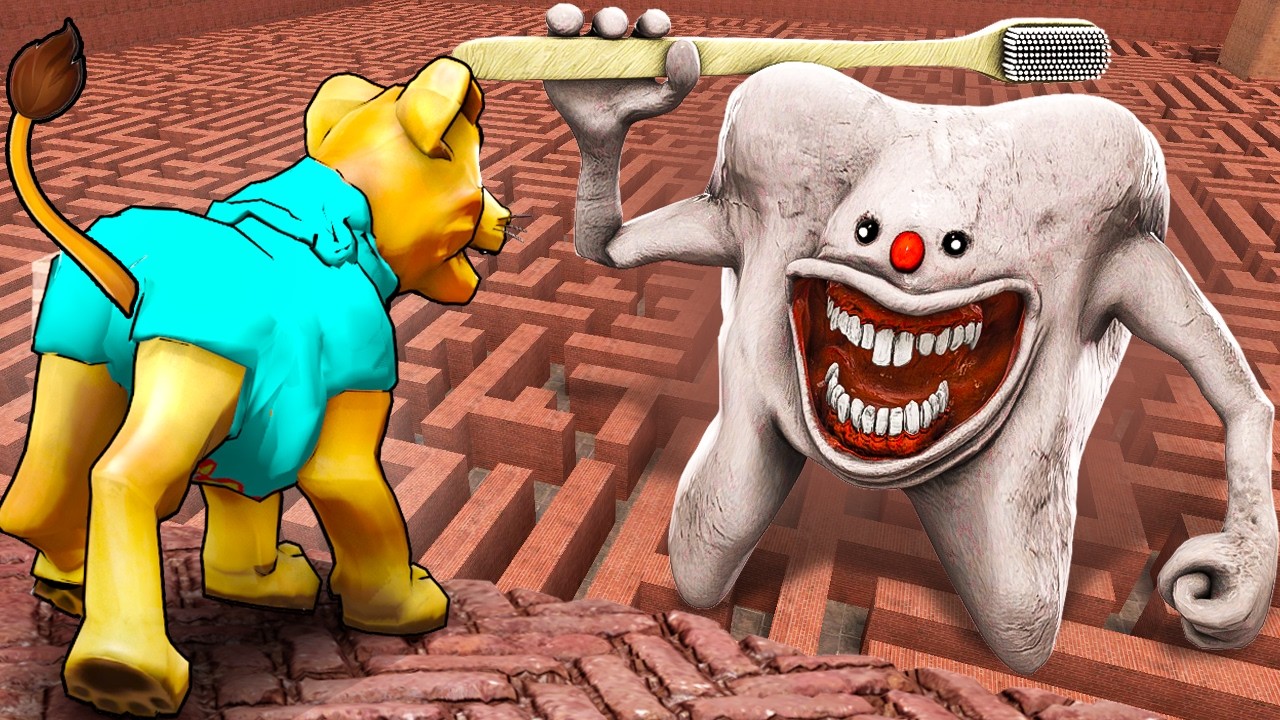 Сможет ли ИНФЕКЦИОННЫЙ ЗУБ найти меня в ЛАБИРИНТЕ?! (Песочница Garry's Mod)