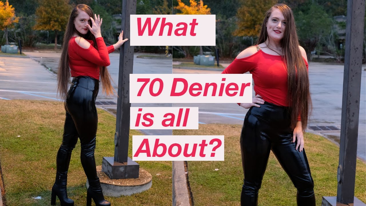 MY TRY ON IN A PAIR OF BLACK PANTYHOSE THAT ARE 70 DENIER! THEN I TOOK MY LATEX TIGHTS IN THE RAIN!