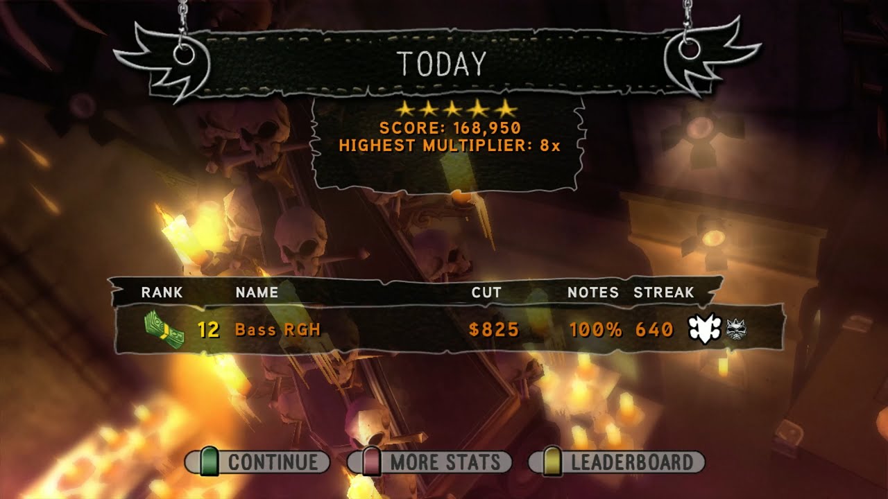 Guitar Hero: World Tour FC "Today" on Bass (168,950)