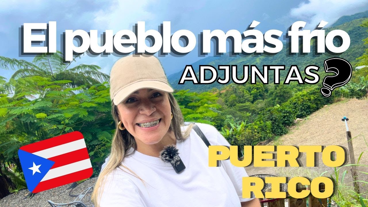 Colombiana visitando por primera vez ADJUNTAS, Puerto Rico🇵🇷/El pueblo más frío de #puertorico #vlog