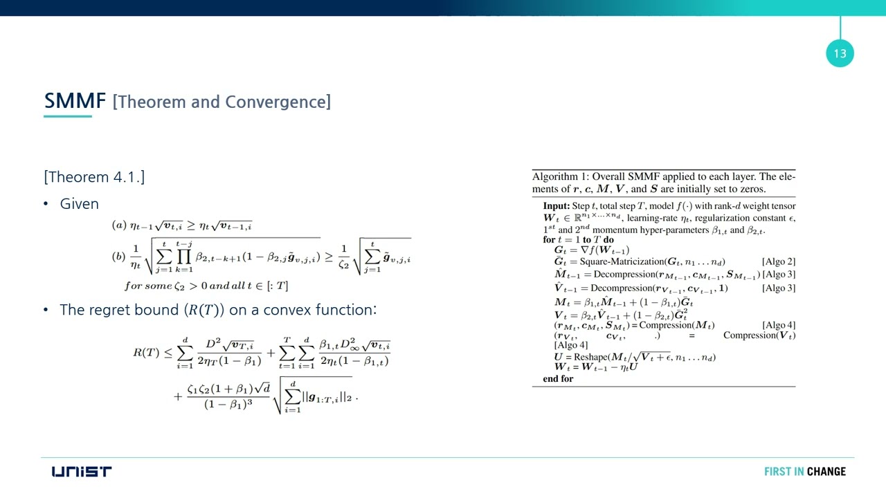 [AAAI 2025] SMMF: Square-Matricized Momentum Factorization for Memory-Efficient Optimization