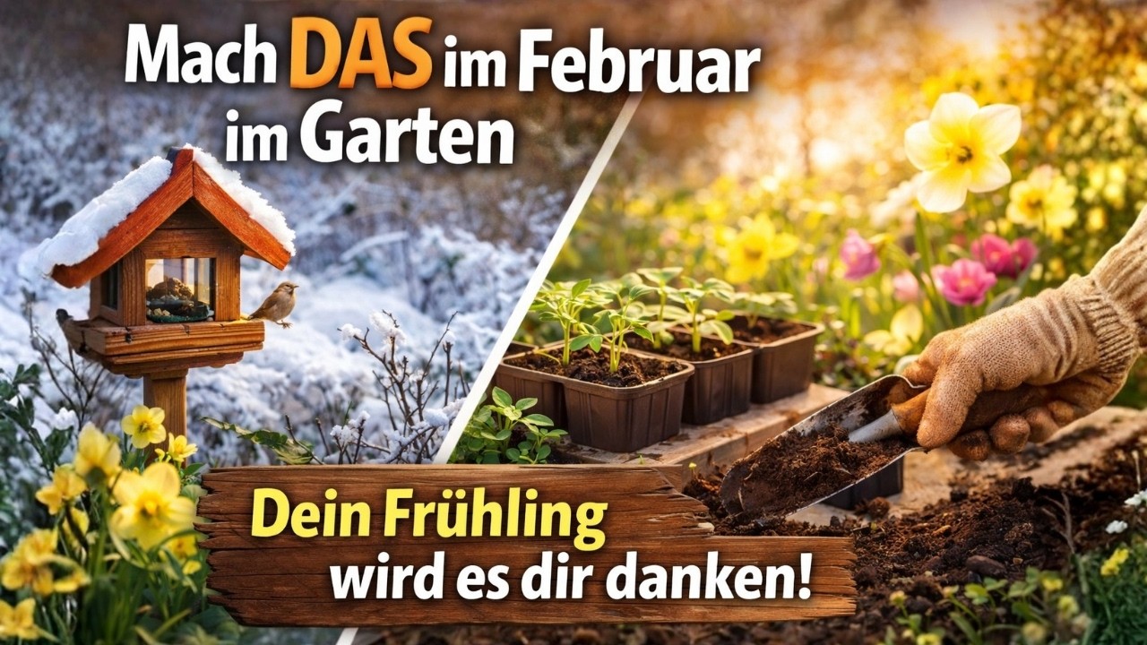 Mach DAS im Februar im Garten – Dein Frühling wird es dir danken
