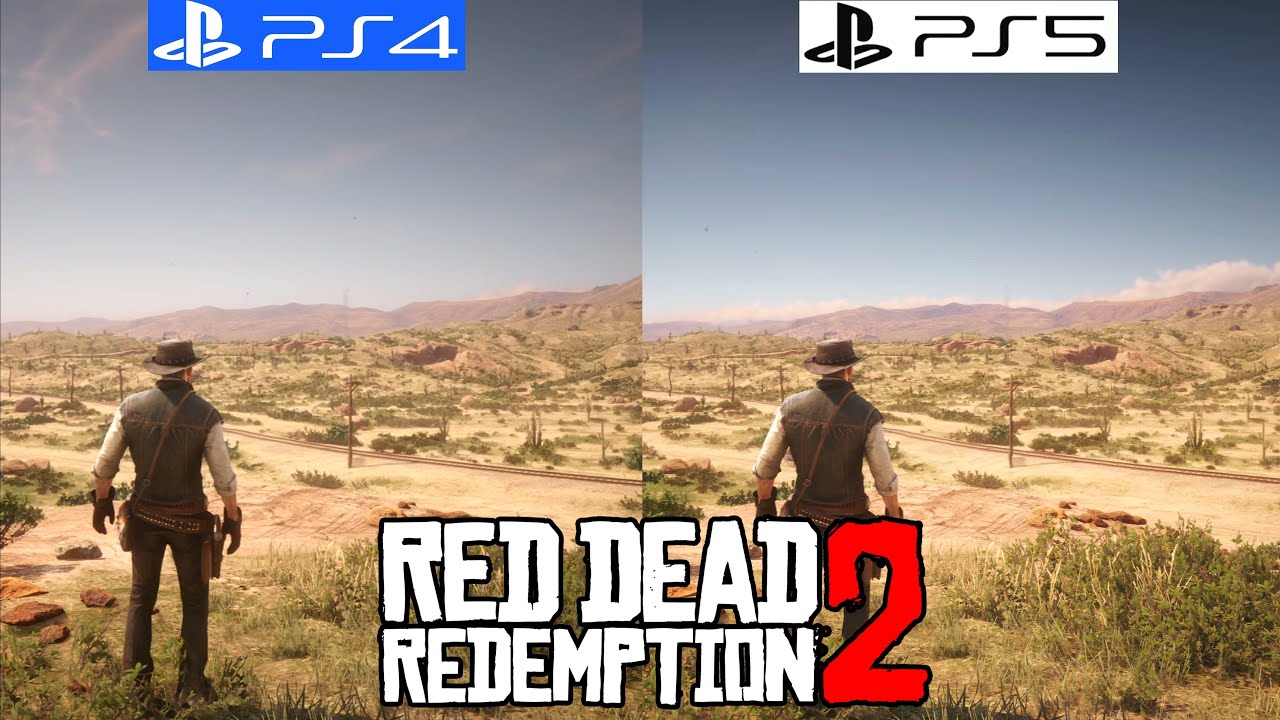 Red Dead Redemption 2 PS4 vs PS5 BC - Graphics Comparison - Framerate - 4K - Loading Times