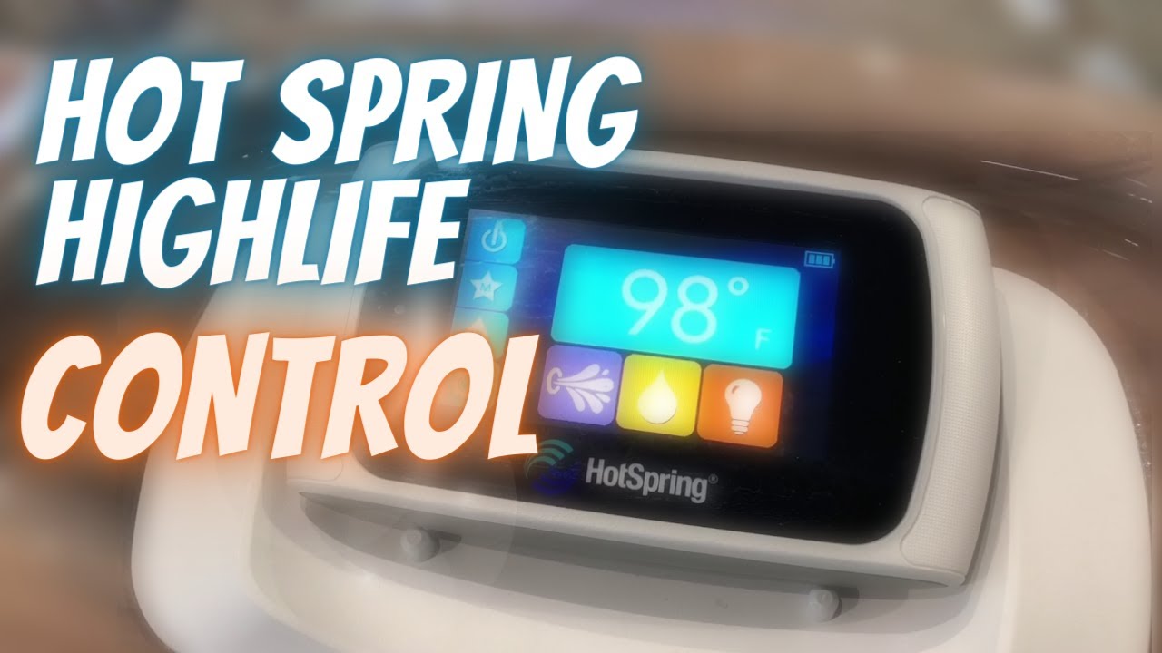 The Controls of the Hot Spring Highlife Series Hot Tub