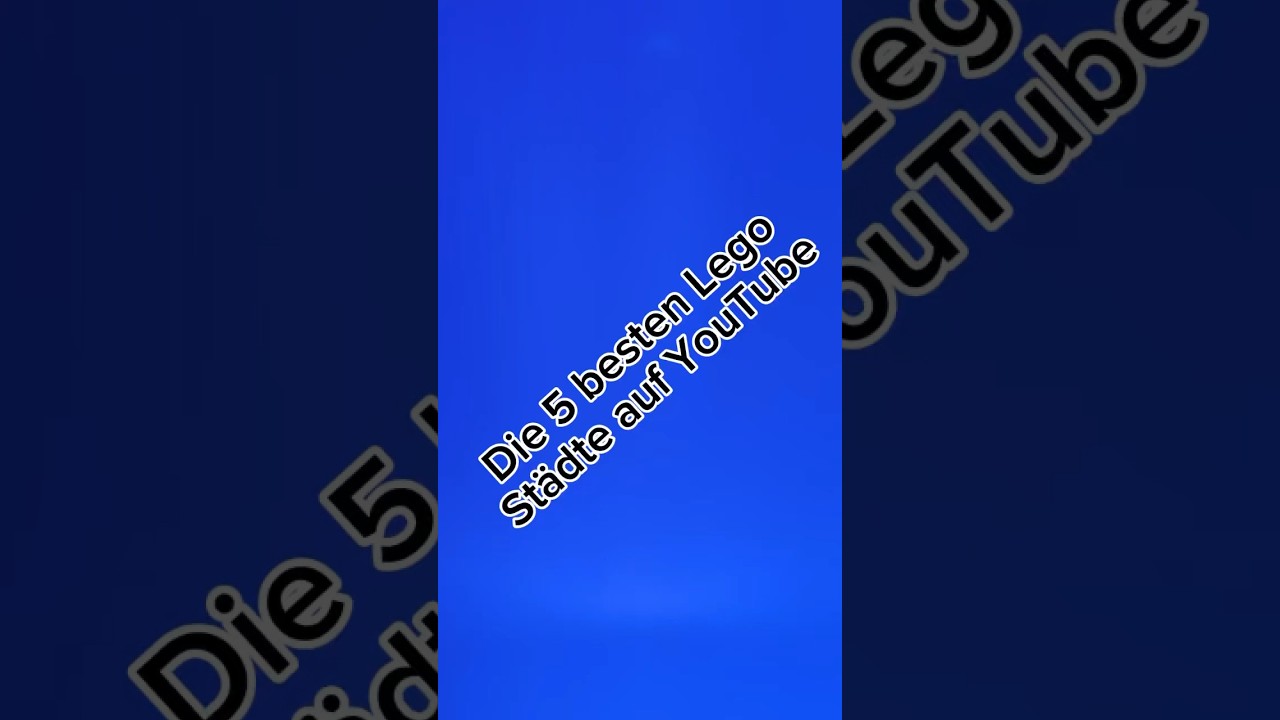 Die 5 besten Lego Städte auf YouTube 
