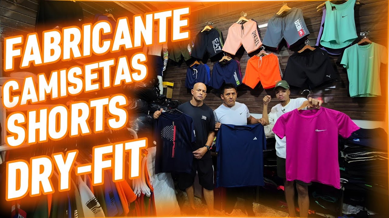 🔥 FABRICANTE NO BRÁS! Shorts e Camisetas Dry FIT partir de R$18 - Atacado Direto da Fábrica 🤯